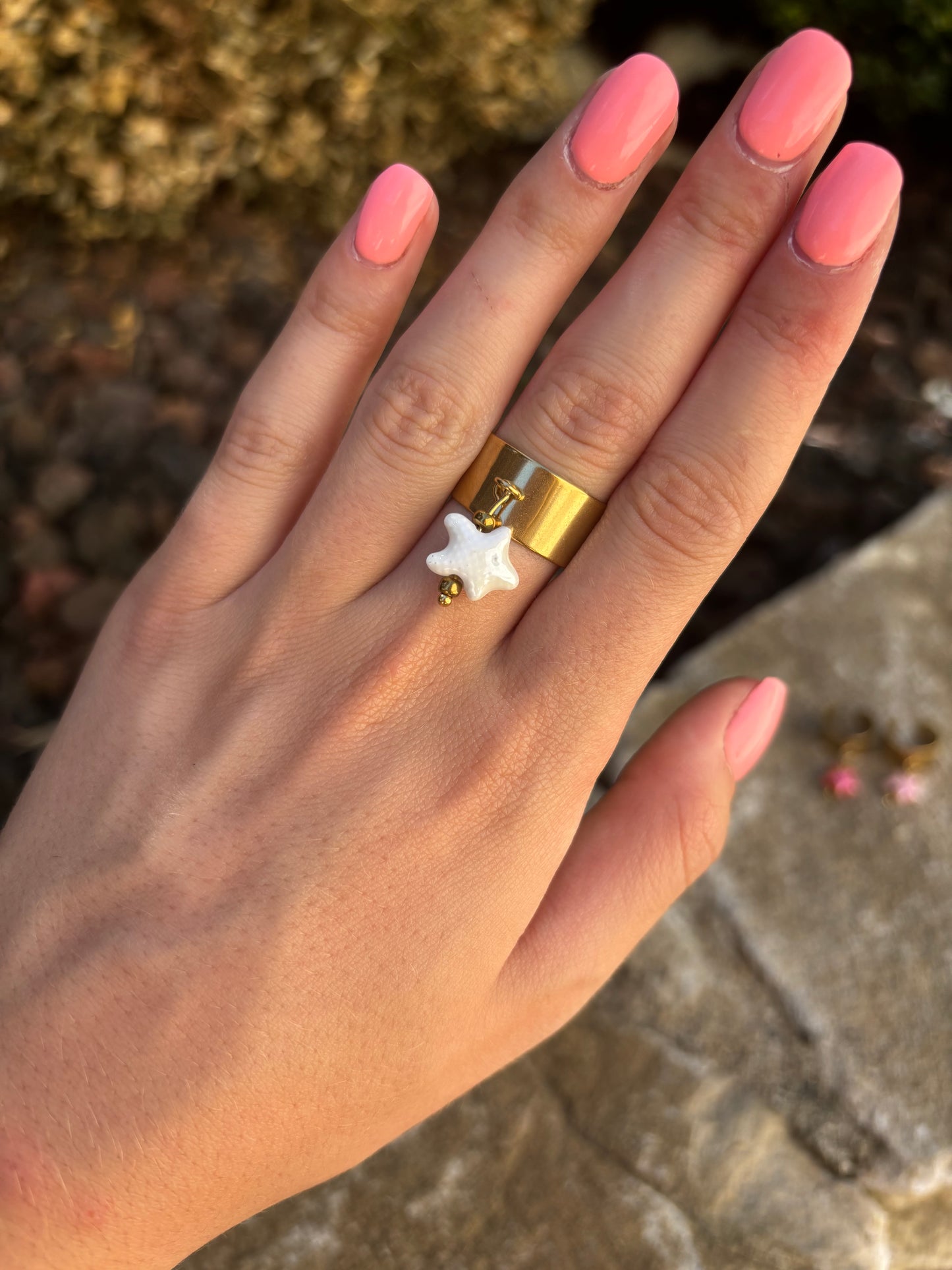 Bague lou blanche 💗